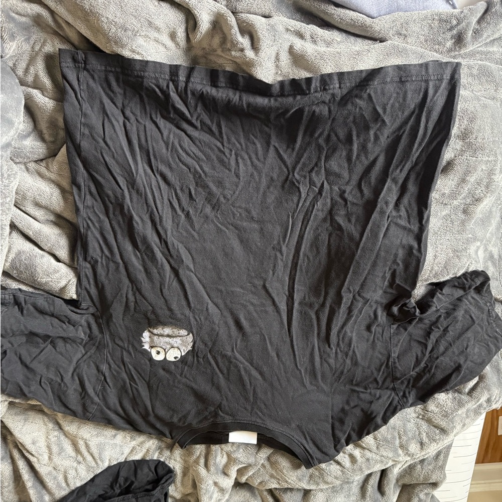Black Short Sleeve Tee in Soft Fabric